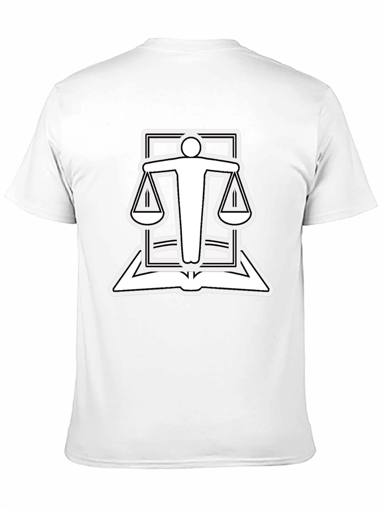 Scales of Justice Graphic Tee - Black