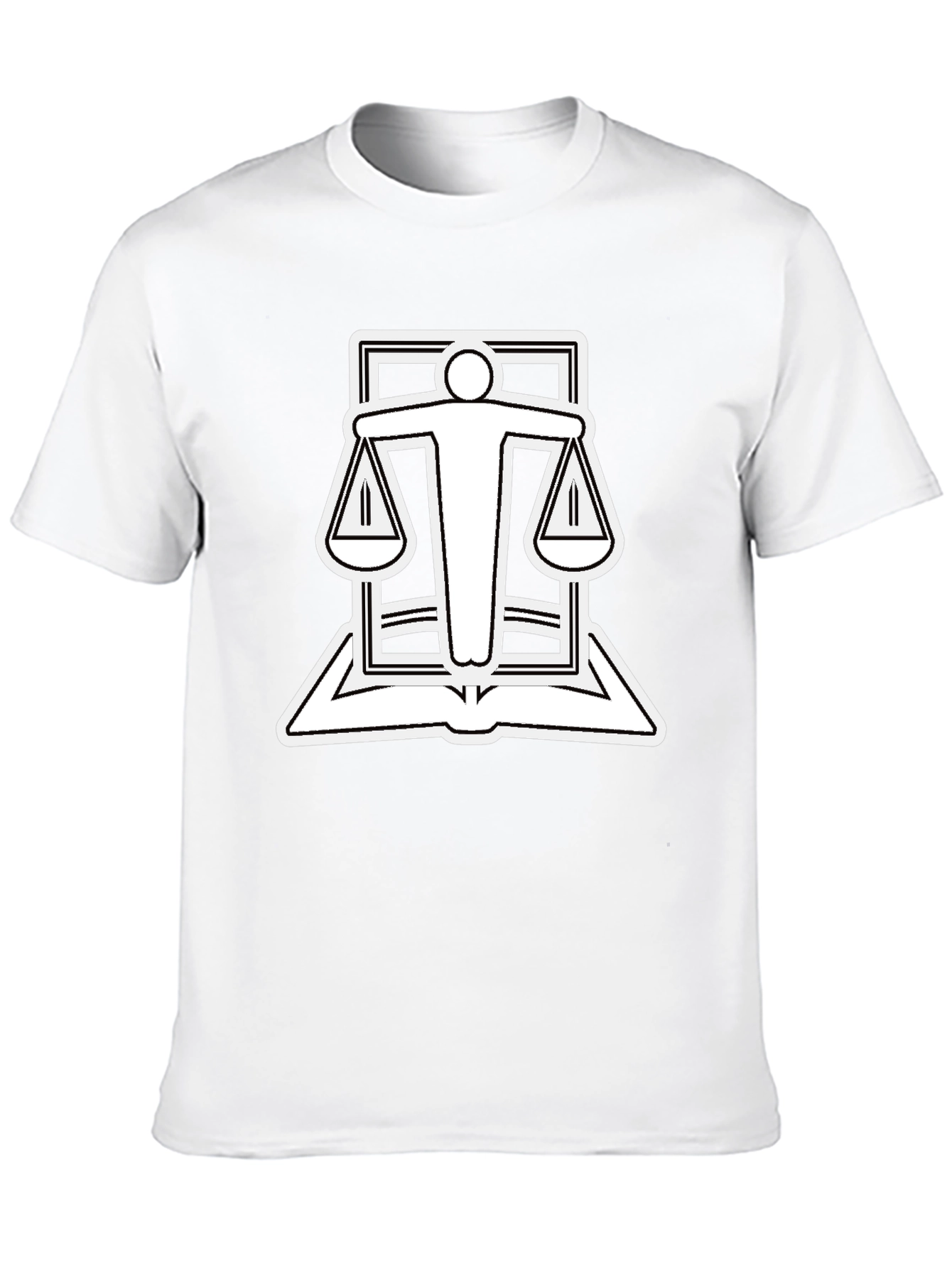 Scales of Justice Graphic Tee - Black