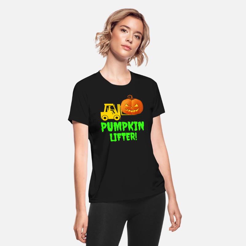 Halloween Forklift Operator Pumpkin Lifter Funny