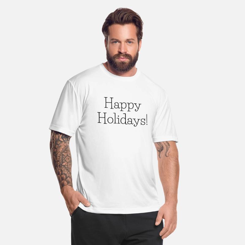 happy holidays T Shirt - Short Sleeve Crew Neck So