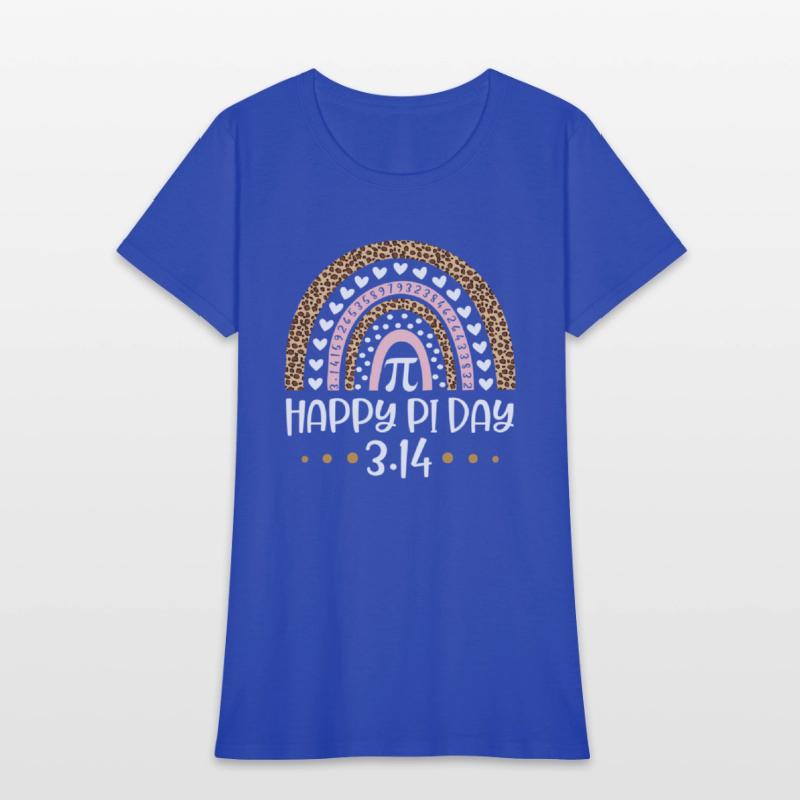 Happy Pi Day Mathematic Math Teacher Leopard Rainb