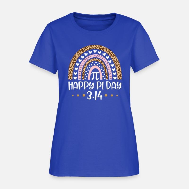 Happy Pi Day Mathematic Math Teacher Leopard Rainb