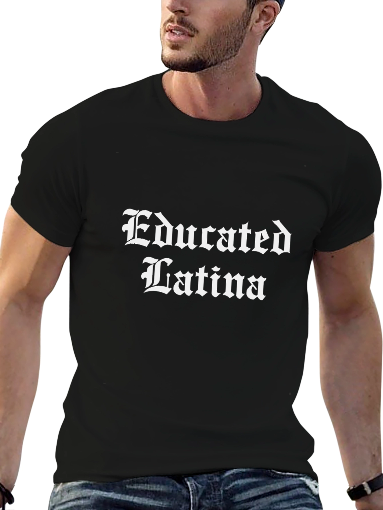 Educated Latina Graphic Tee - Unisex Cotton T-Shirt
