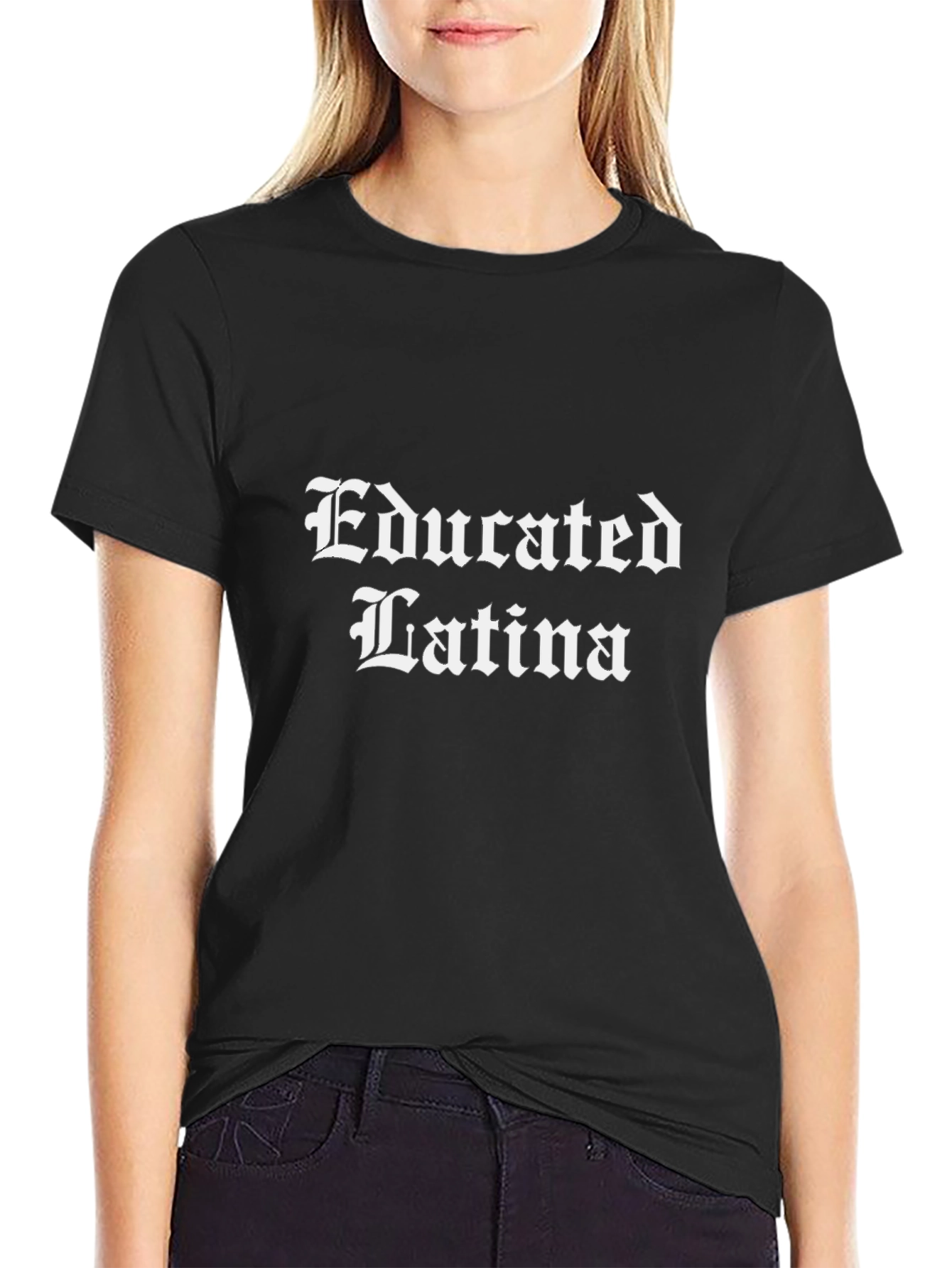Educated Latina Graphic Tee - Unisex Cotton T-Shirt