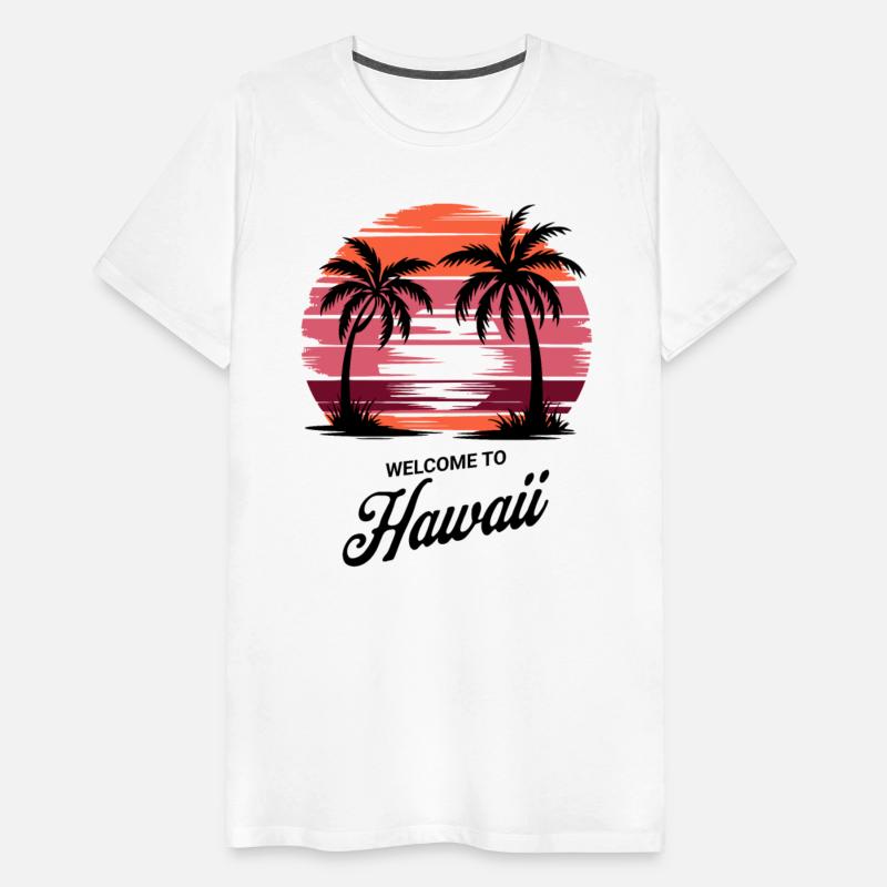 Hawaii Retro Sunset – Tropical Palm Trees