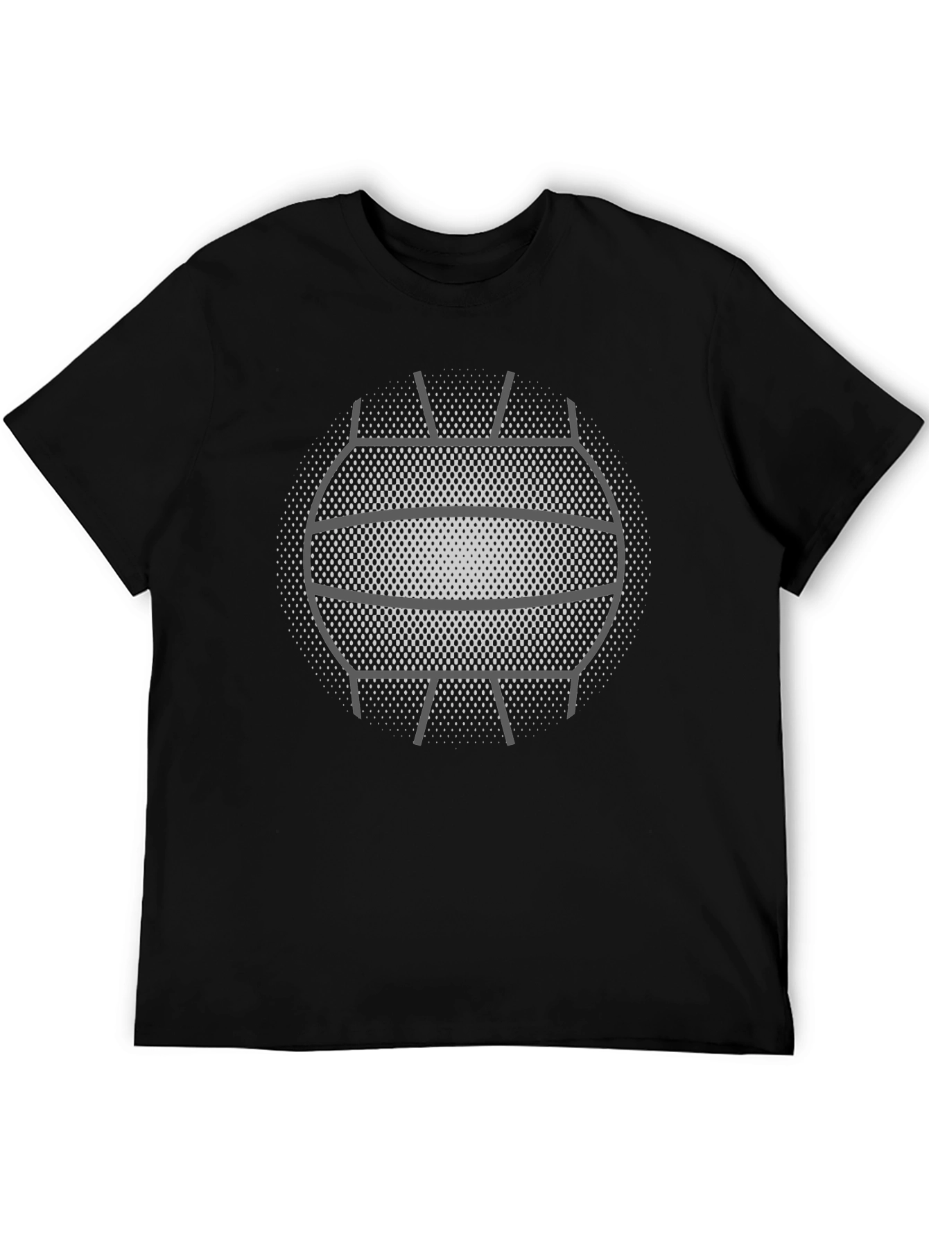 Volleyball Graphic Black T-Shirt