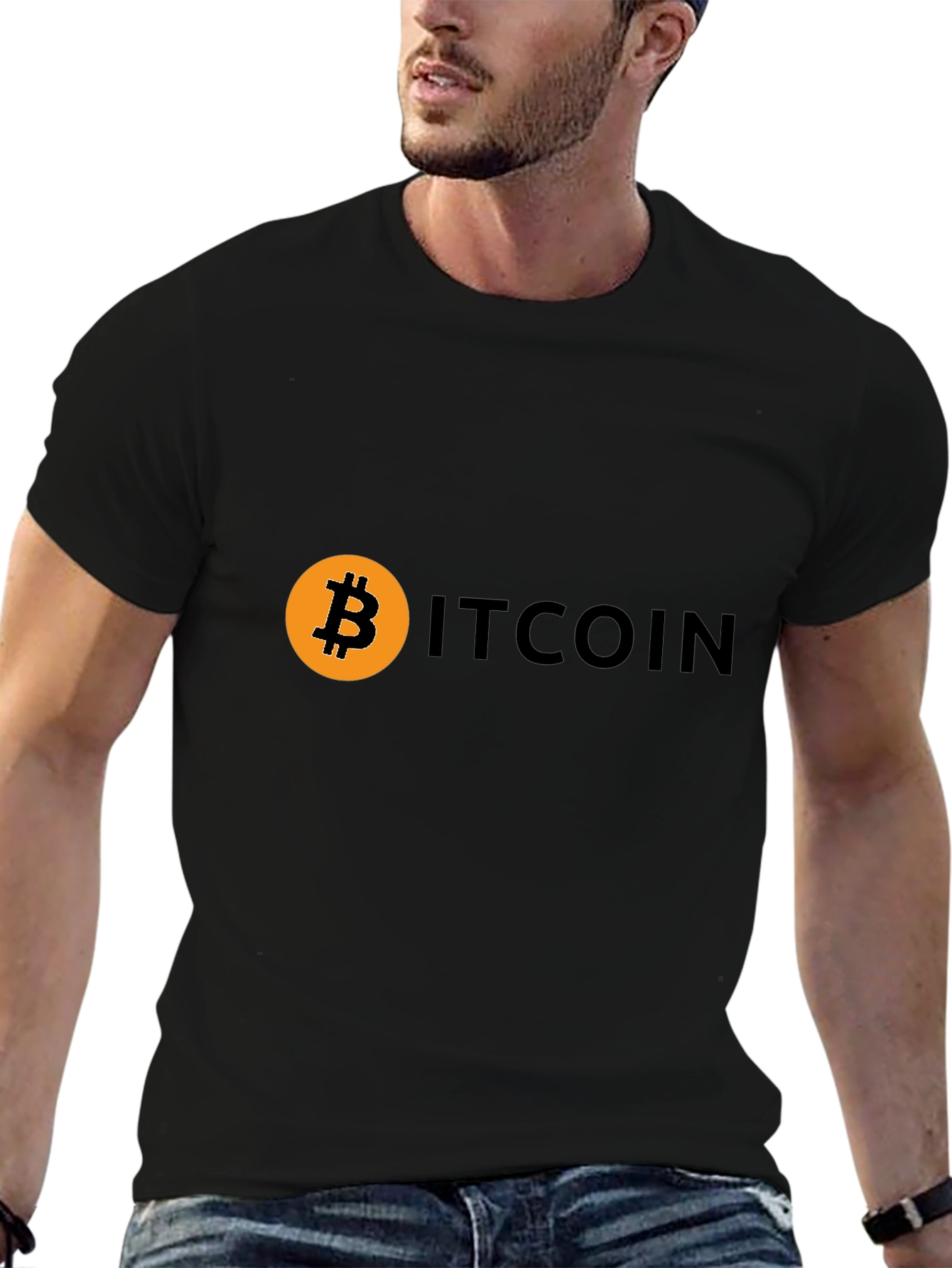 Bitcoin Black Tee - Crypto Currency Fashion