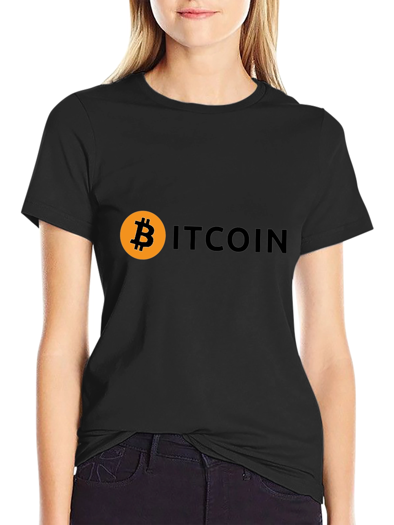 Bitcoin Black Tee - Crypto Currency Fashion