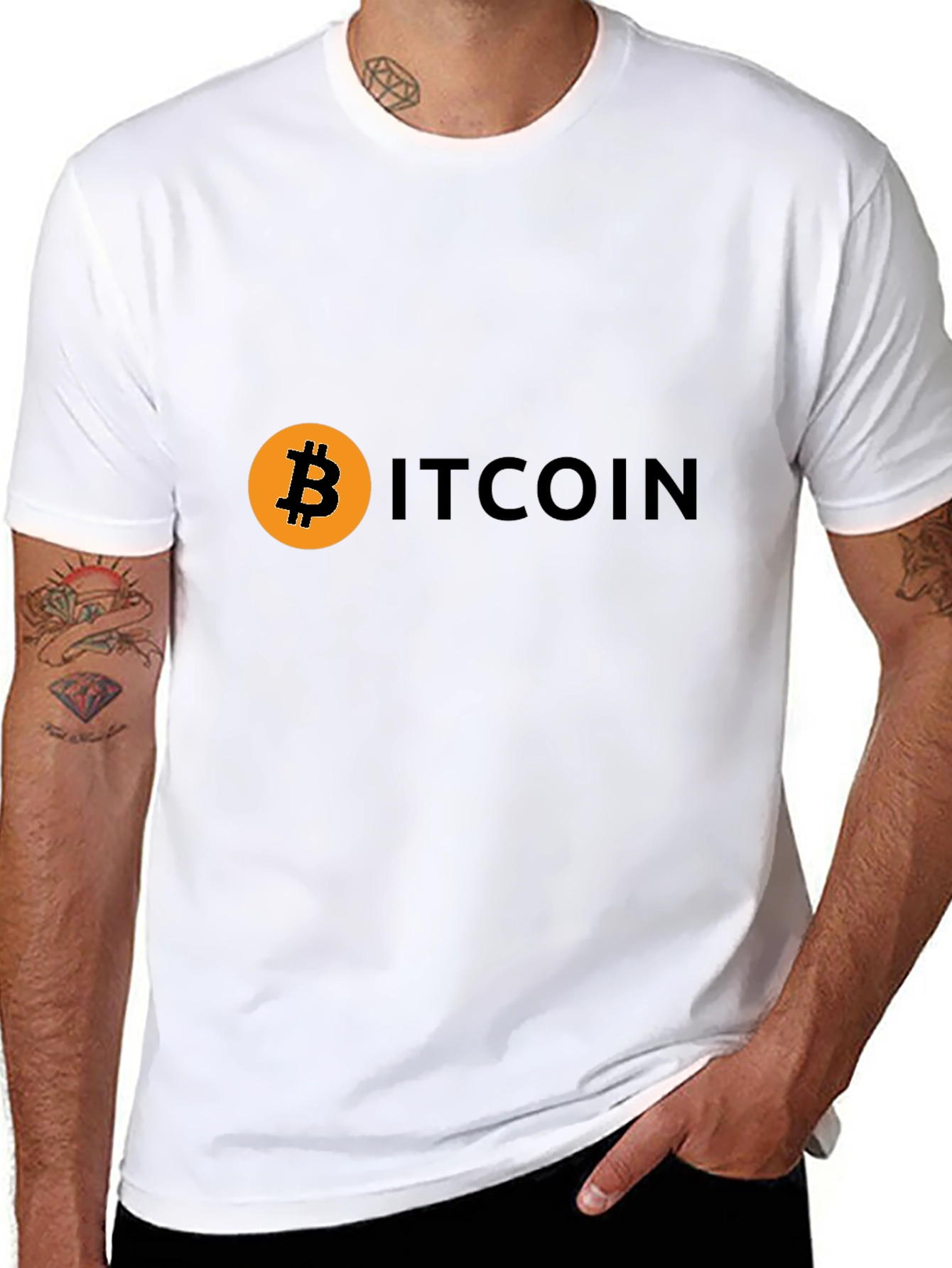 Bitcoin Black Tee - Crypto Currency Fashion