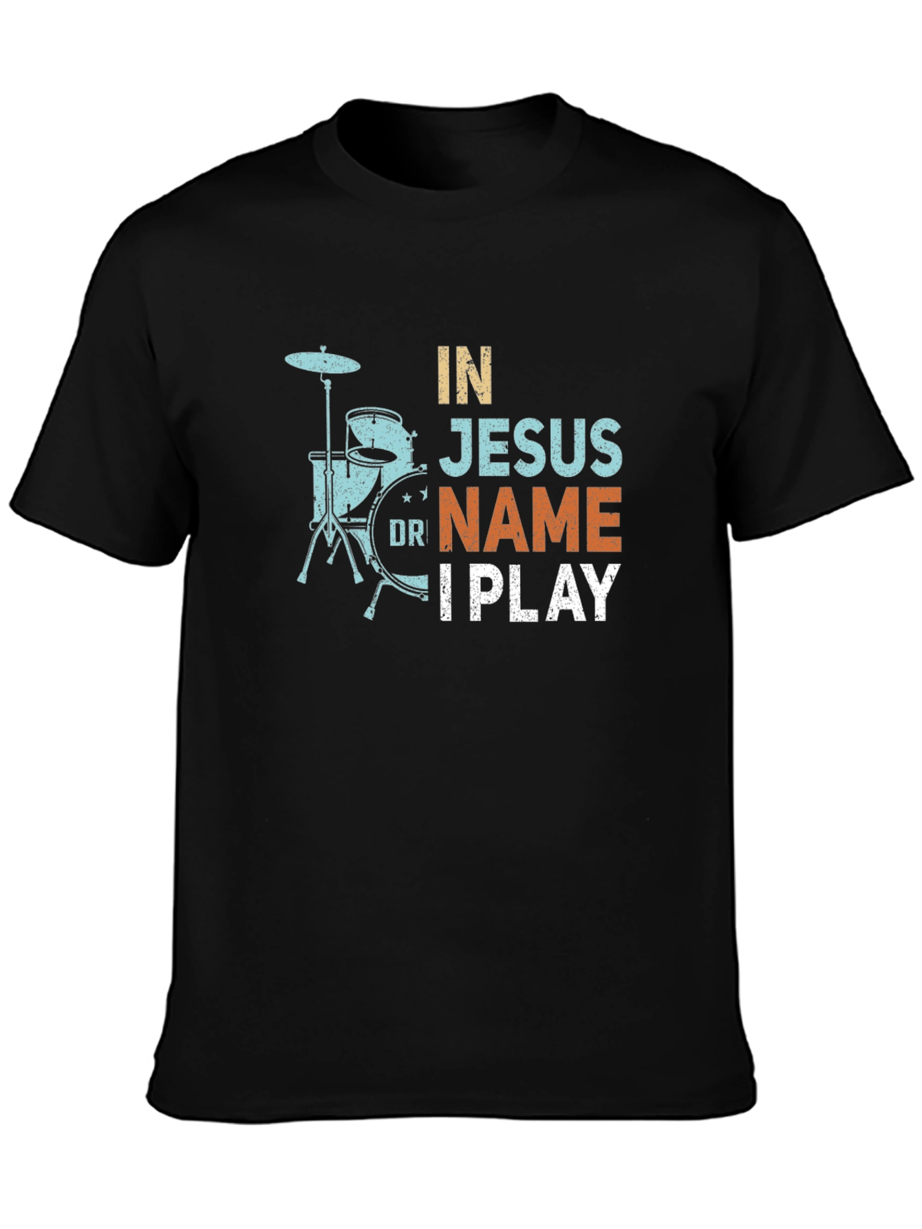 In Jesus Name I Play Drummer T-Shirt
