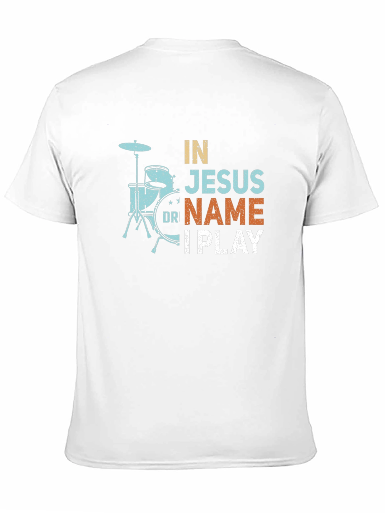 In Jesus Name I Play Drummer T-Shirt
