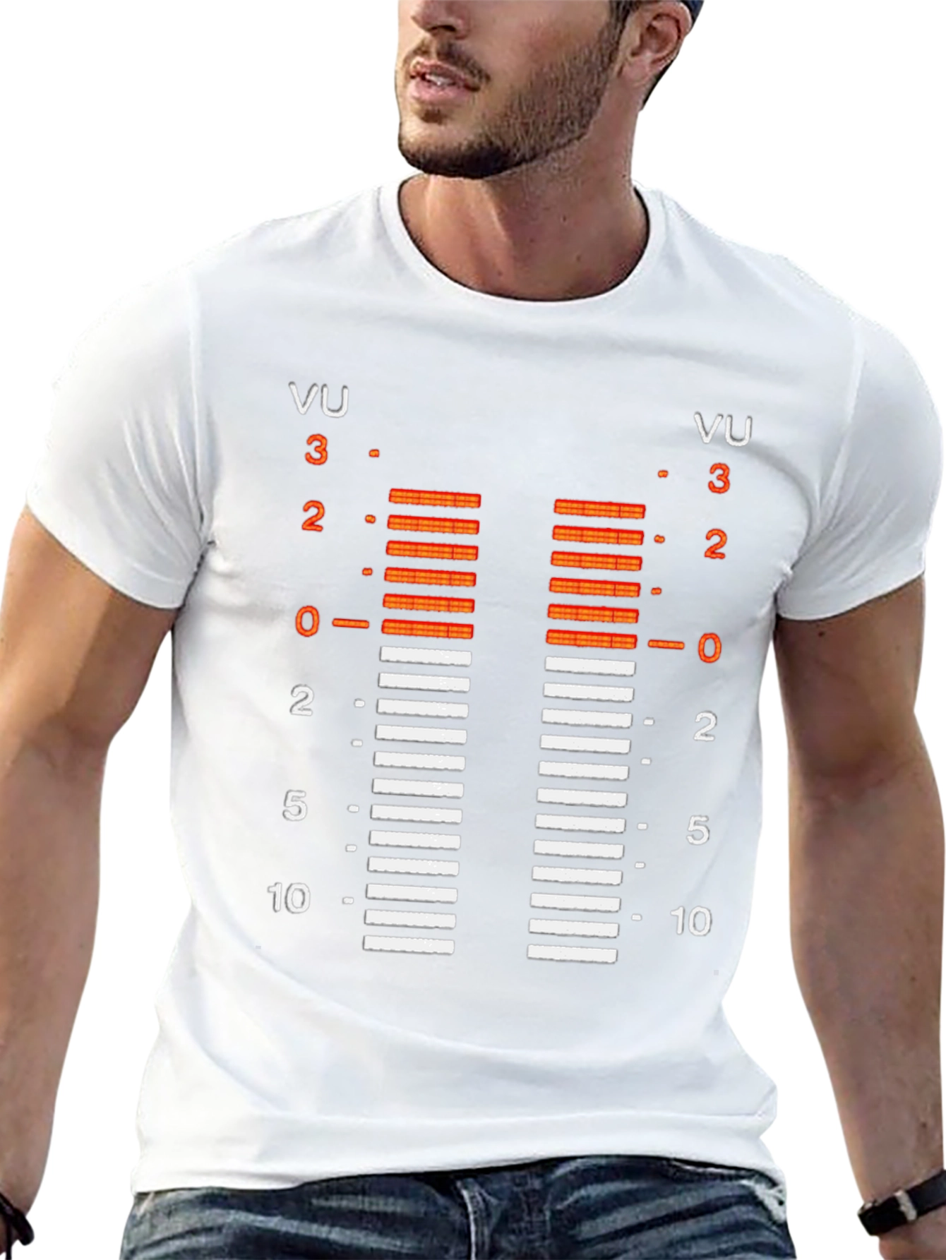 VU Meter T-Shirt - Audio Engineer Graphic Tee