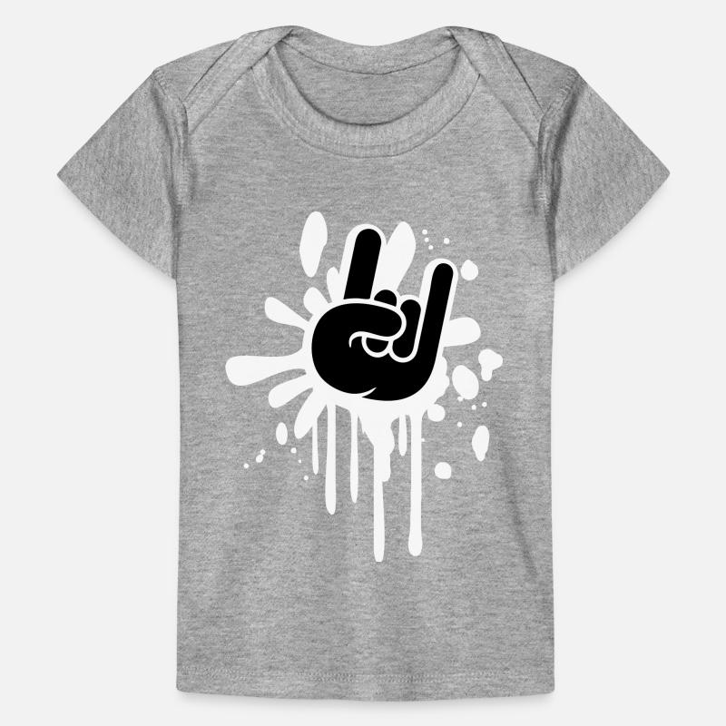 Heavy metal graffiti drop horn finger hand gesture