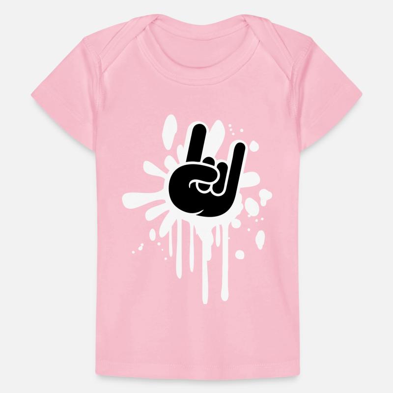Heavy metal graffiti drop horn finger hand gesture