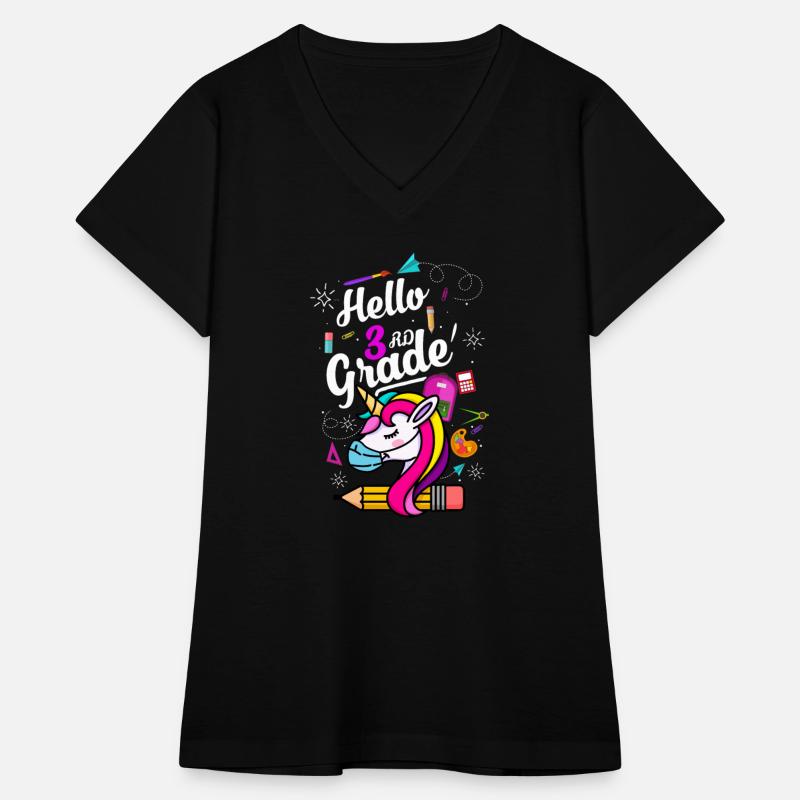 Hello 3rd Grade Unicorn Back To School Unicorn