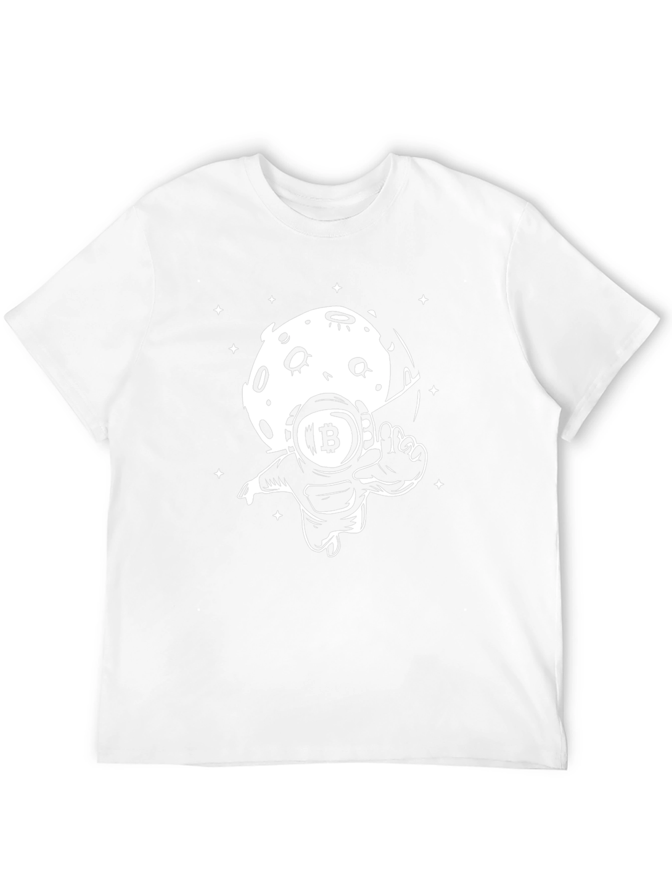 Bitcoin Astronaut Black T-Shirt - Crypto to the Moon!