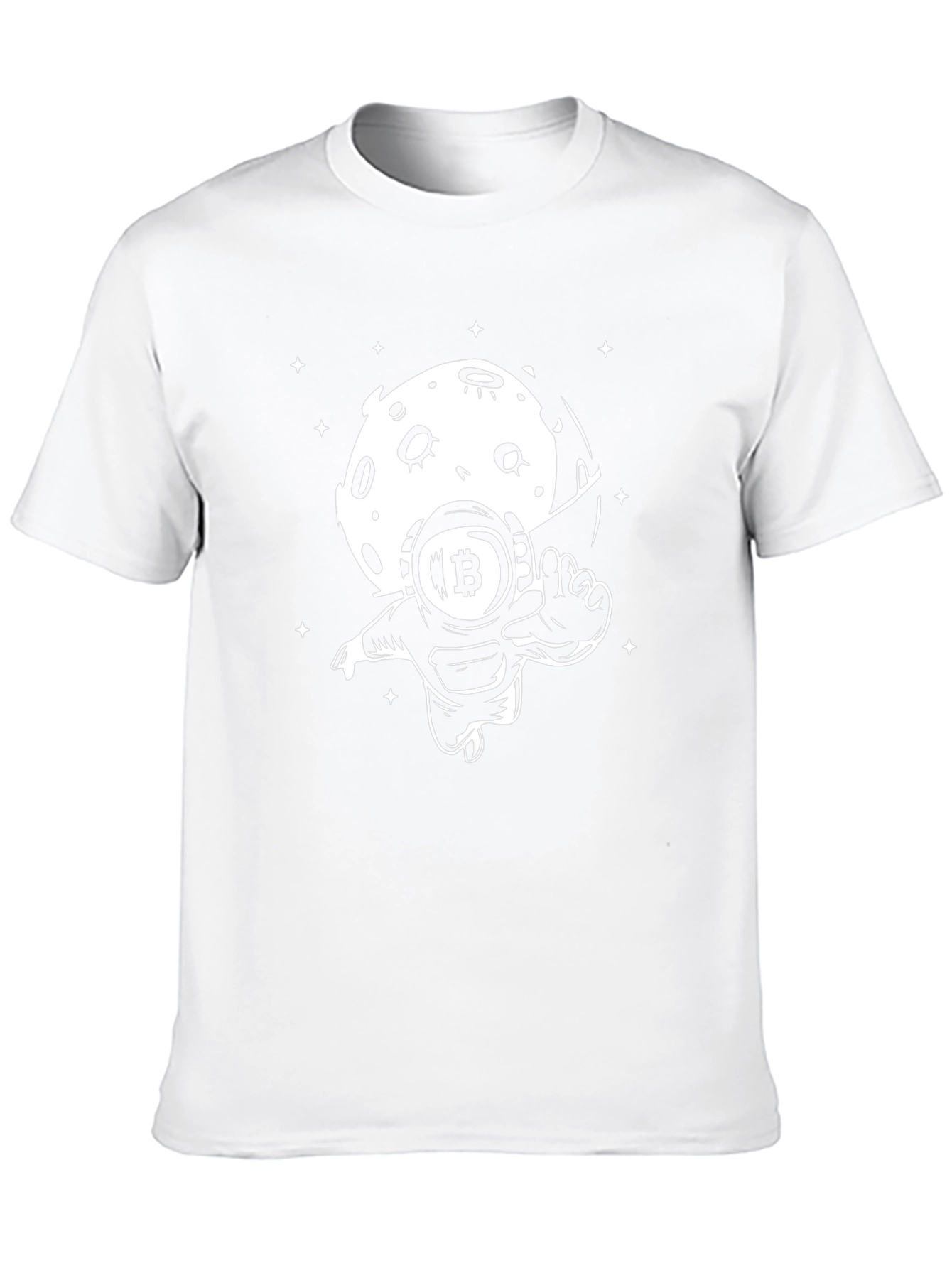 Bitcoin Astronaut Black T-Shirt - Crypto to the Moon!