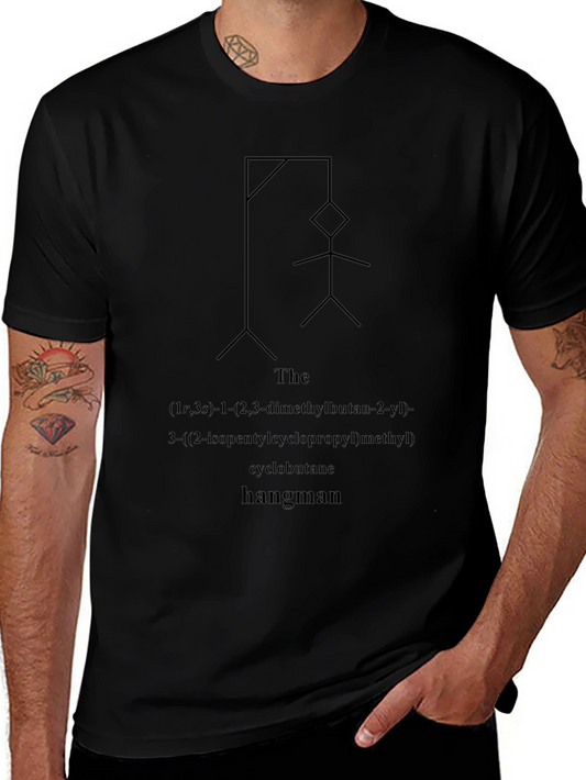 Hangman T-Shirt: Funny Chemistry Pun Tee