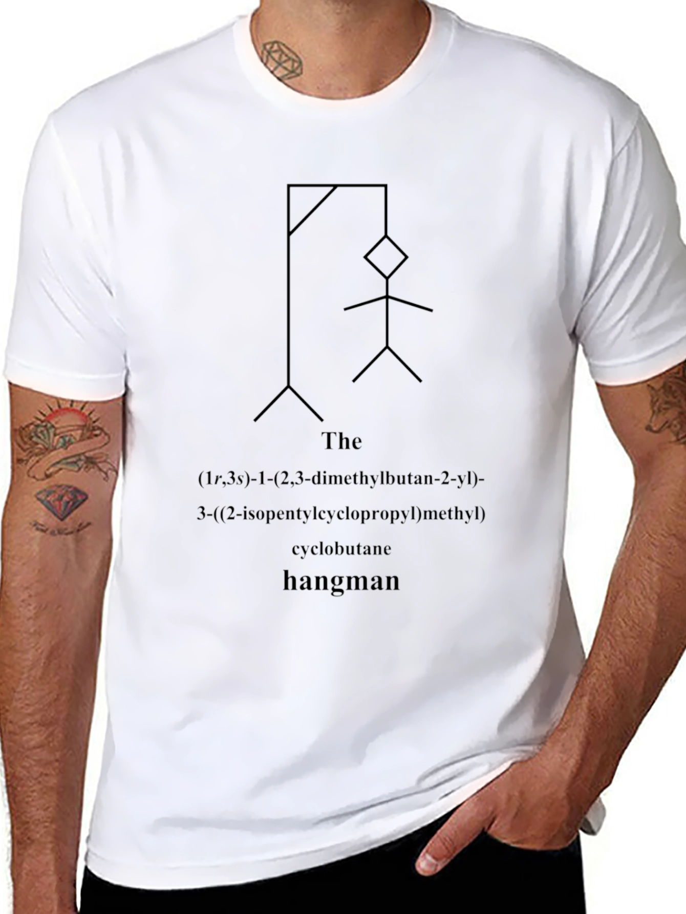 Hangman T-Shirt: Funny Chemistry Pun Tee