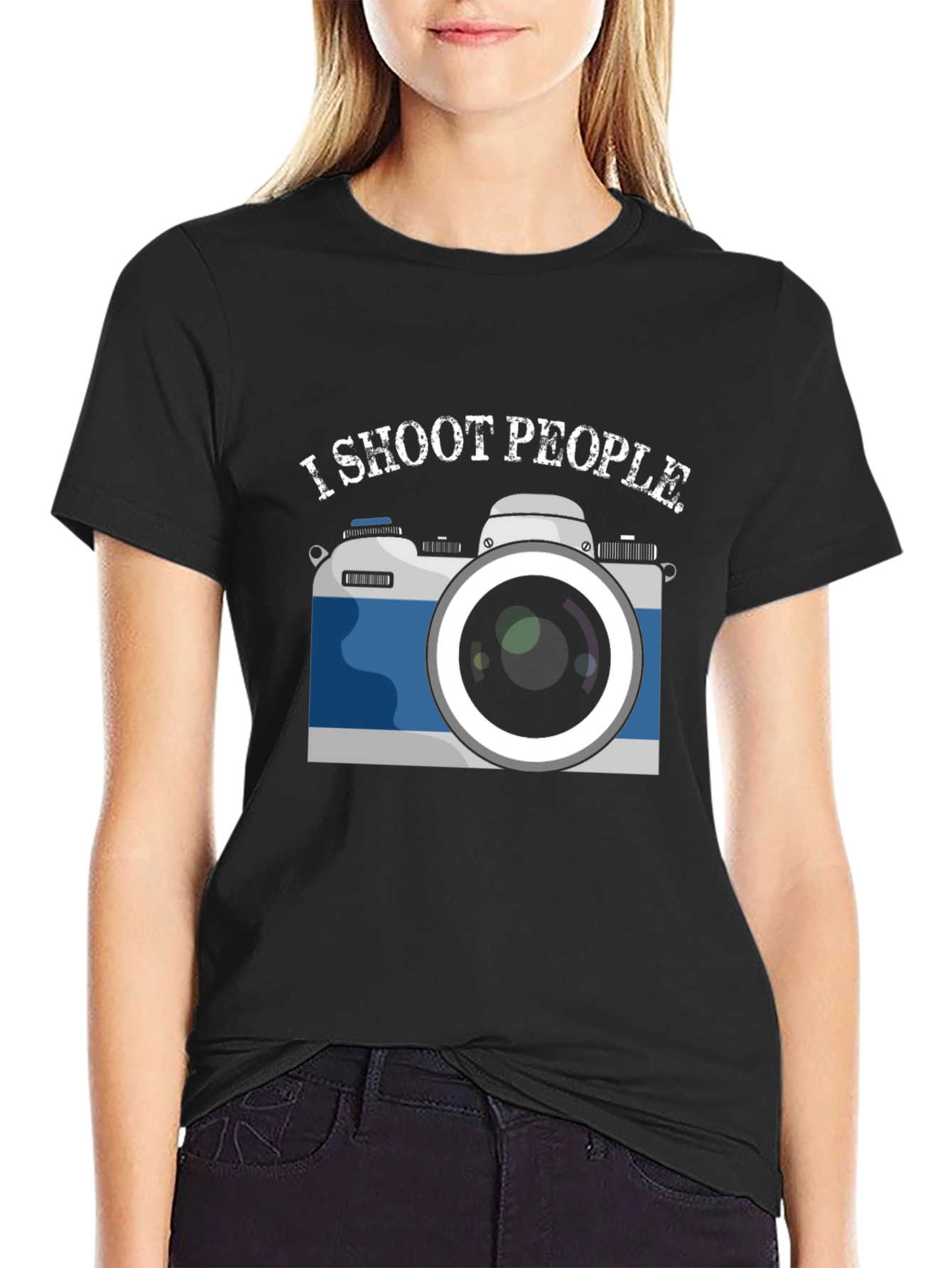 I Shoot People Camera Graphic T-Shirt