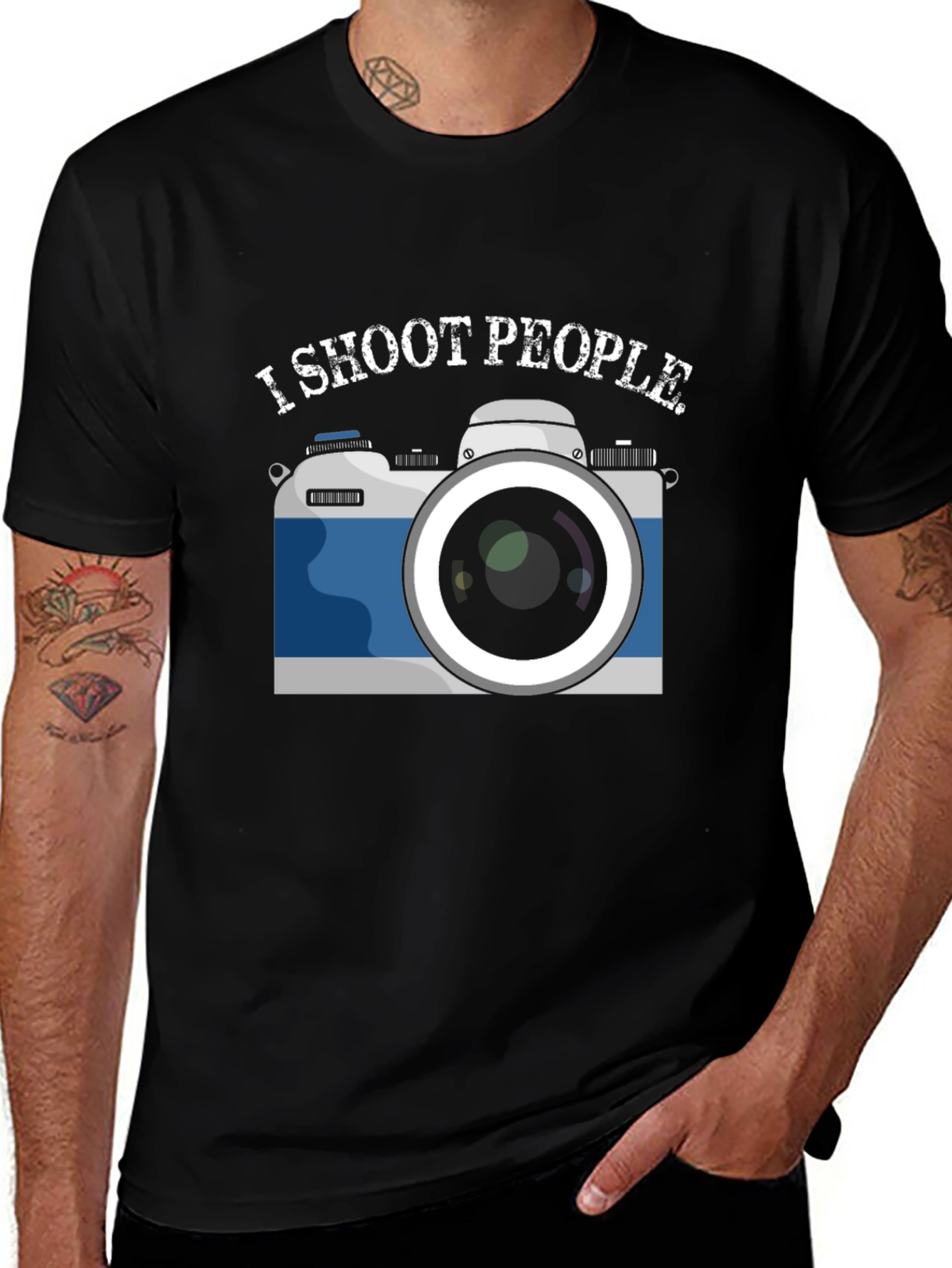 I Shoot People Camera Graphic T-Shirt