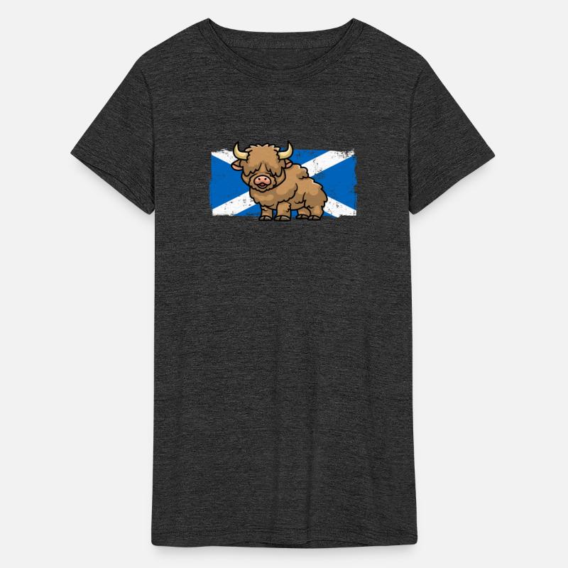 Highland Cow Lover Scotland Flag Scottish Farmer