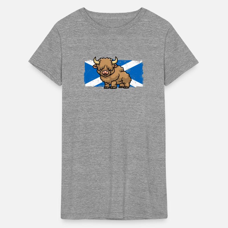 Highland Cow Lover Scotland Flag Scottish Farmer