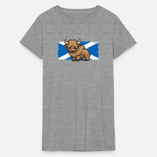 Highland Cow Lover Scotland Flag Scottish Farmer