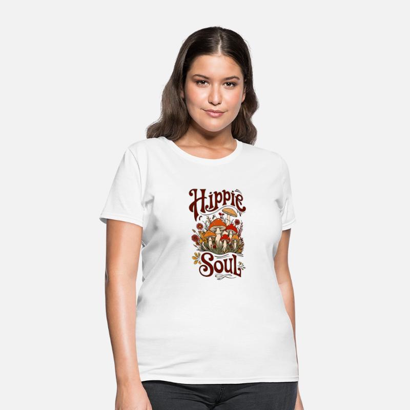 Hippie Vibes Boho Mushrooms Vintage Free Spirit