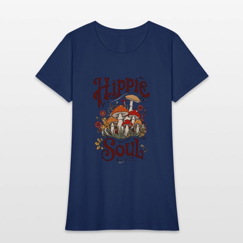 Hippie Vibes Boho Mushrooms Vintage Free Spirit