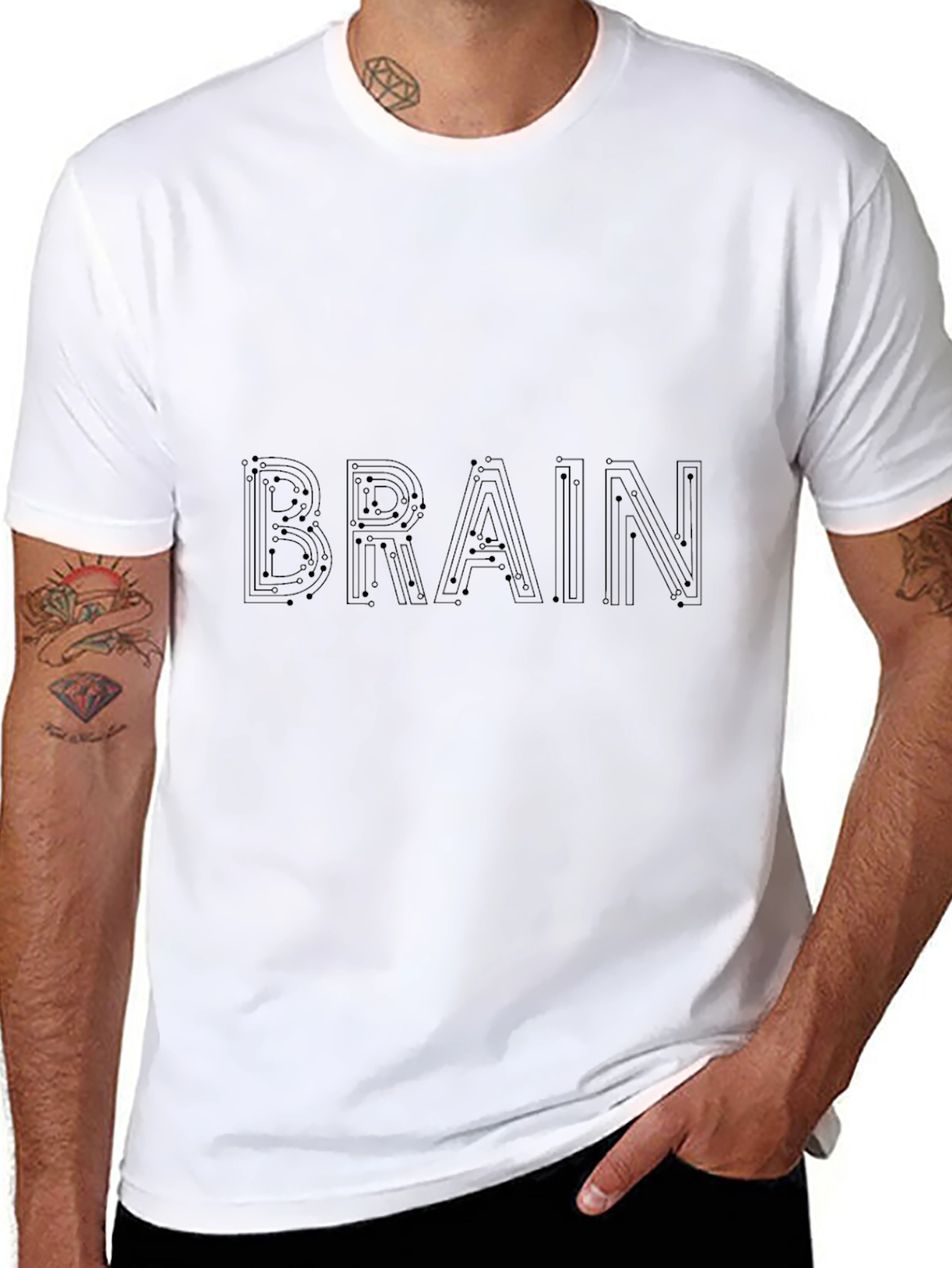 Tech Brain Tee - Circuit Board Design