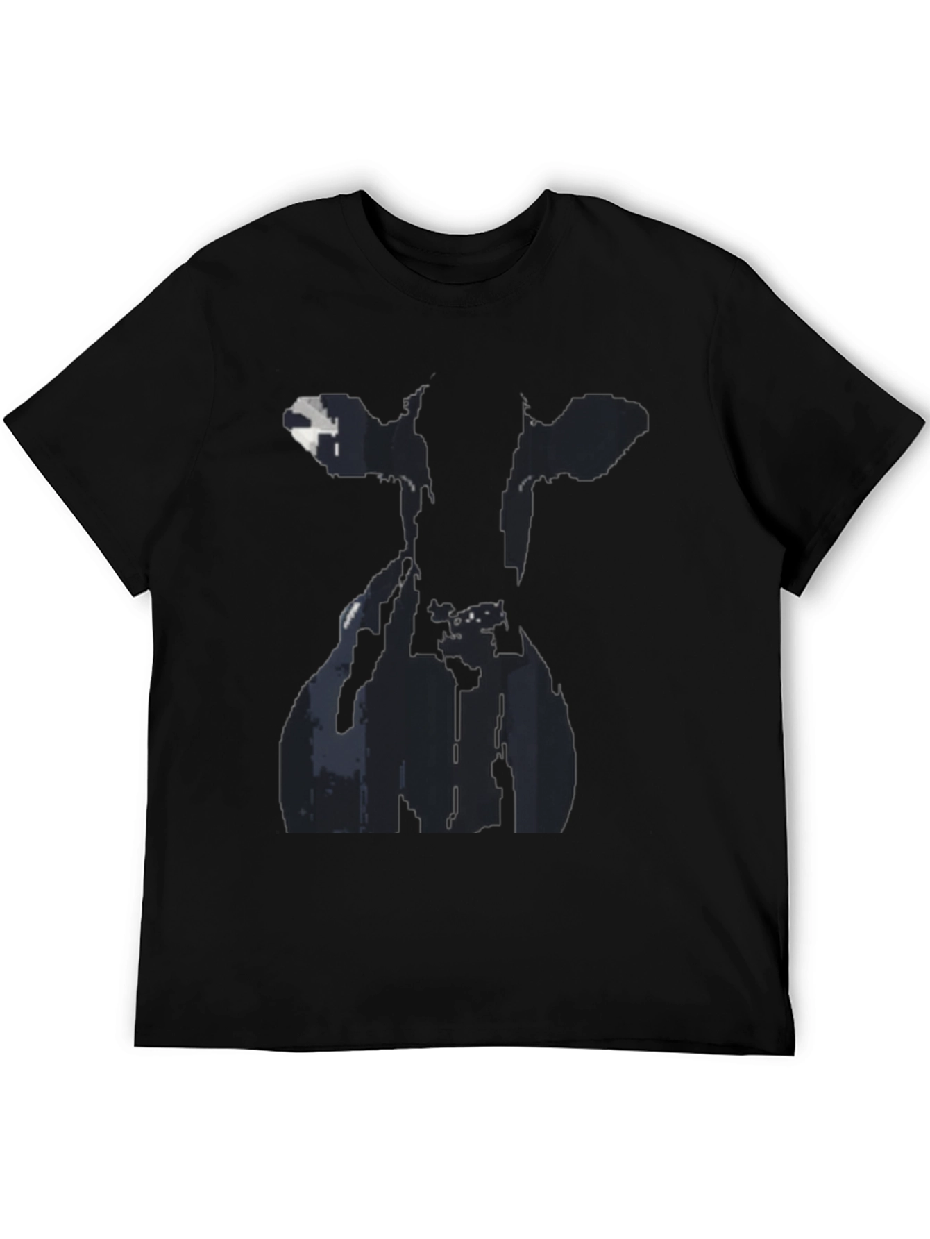 Cow Silhouette Black Graphic Tee