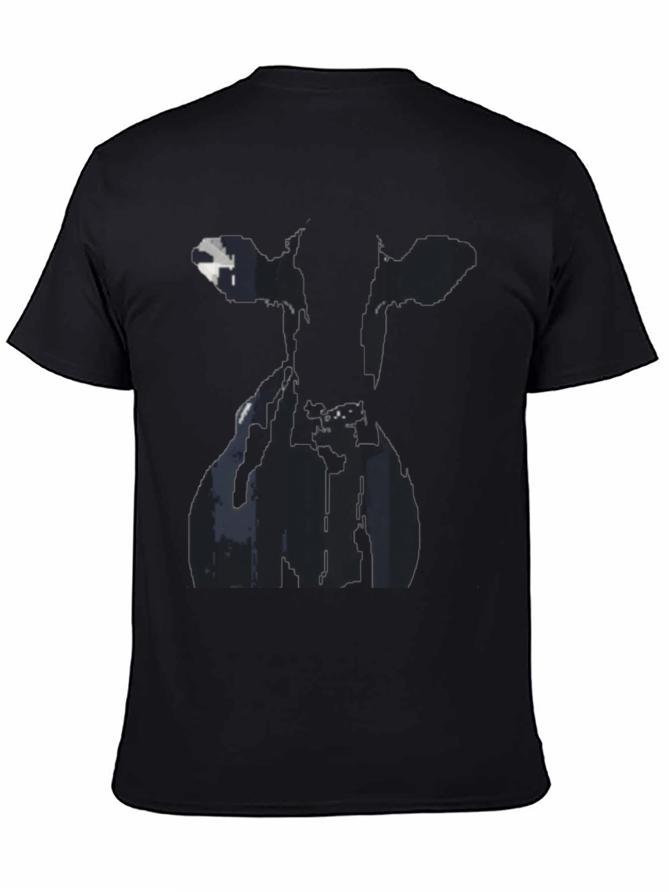 Cow Silhouette Black Graphic Tee