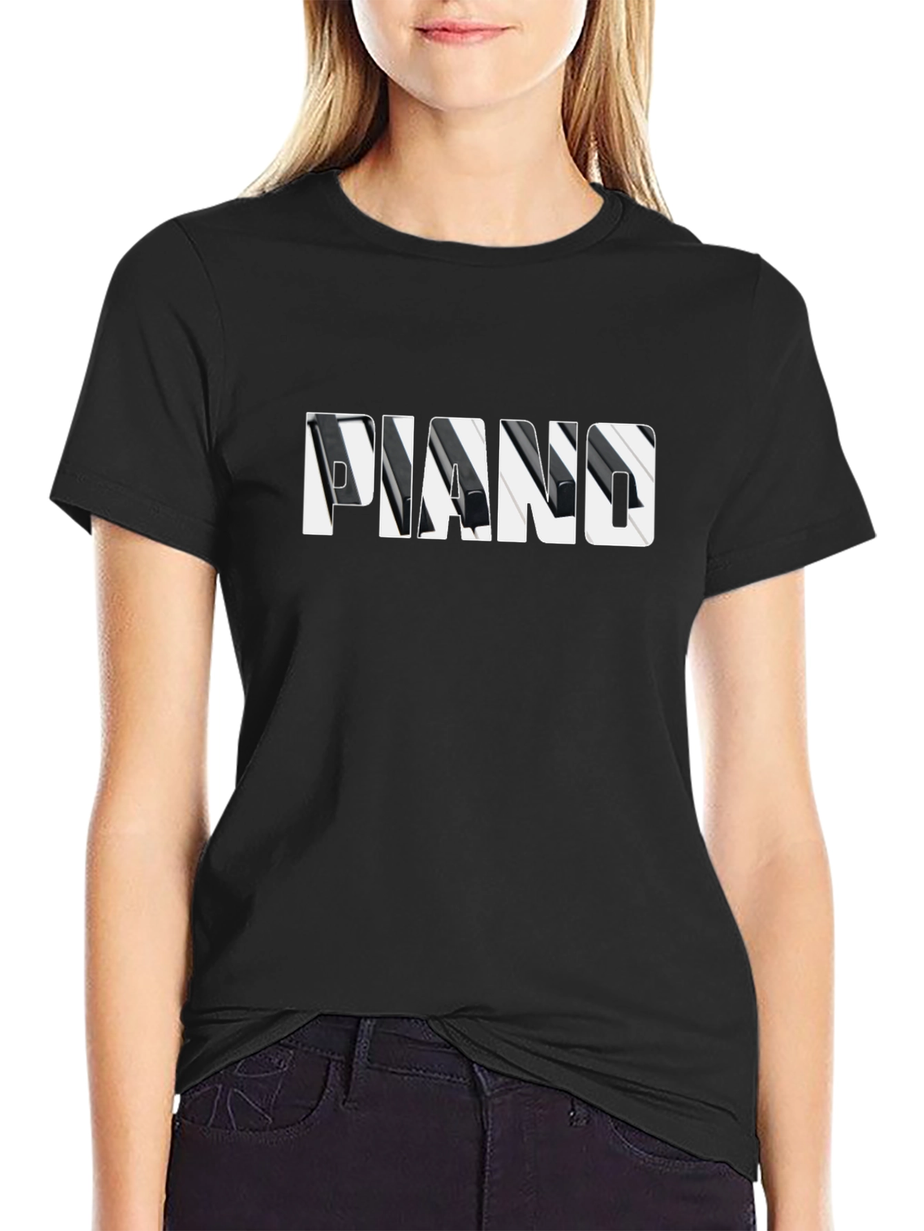 Piano Keys T-Shirt - Musical Instrument Graphic Tee