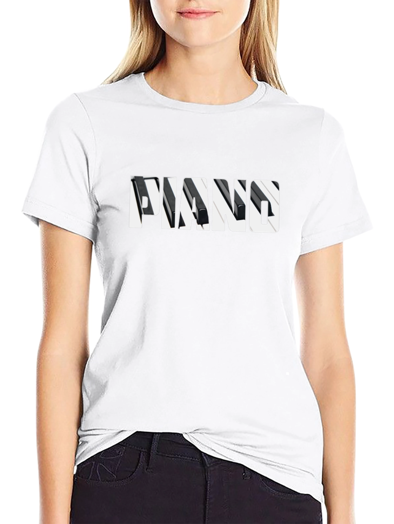 Piano Keys T-Shirt - Musical Instrument Graphic Tee