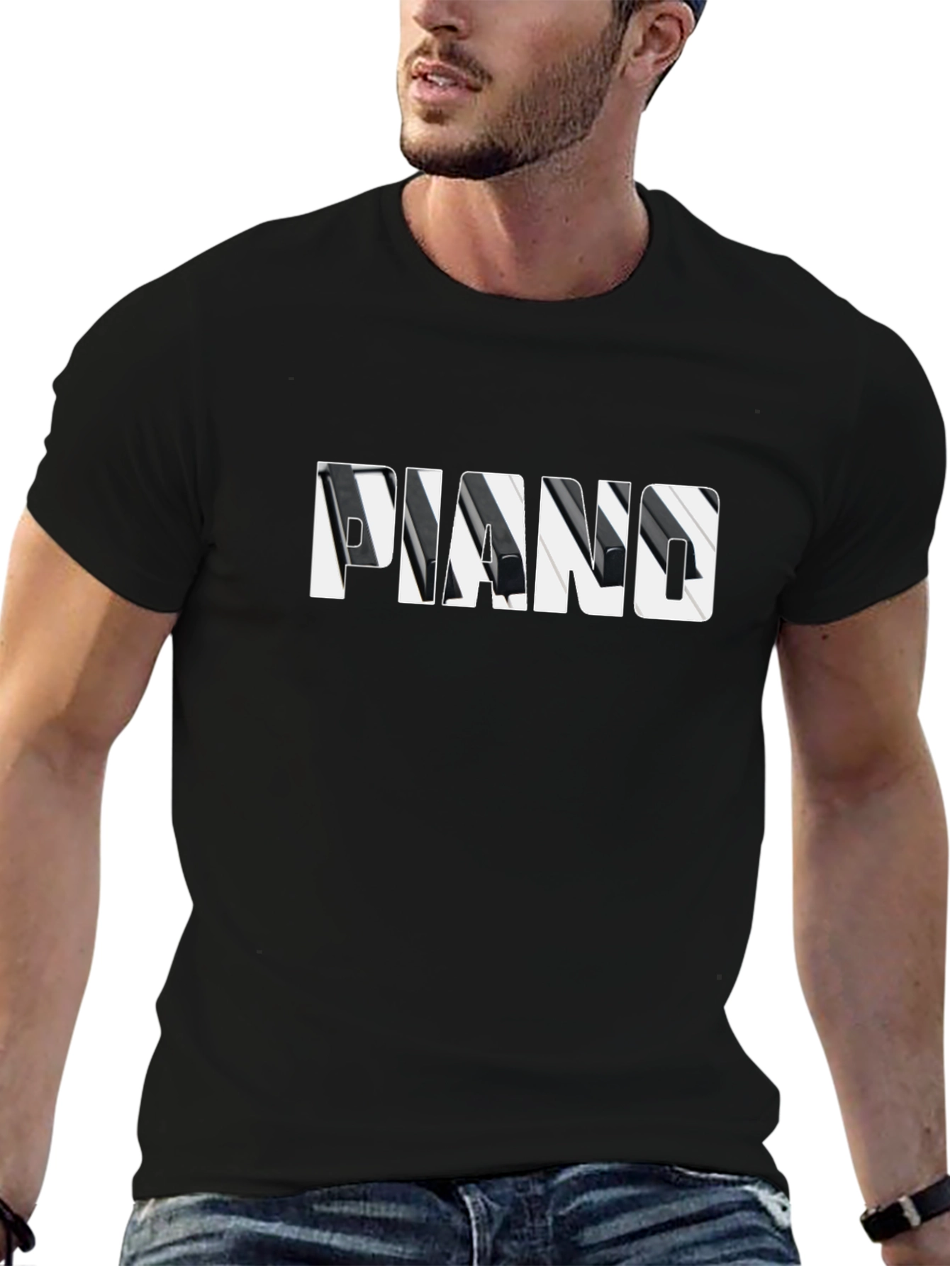 Piano Keys T-Shirt - Musical Instrument Graphic Tee