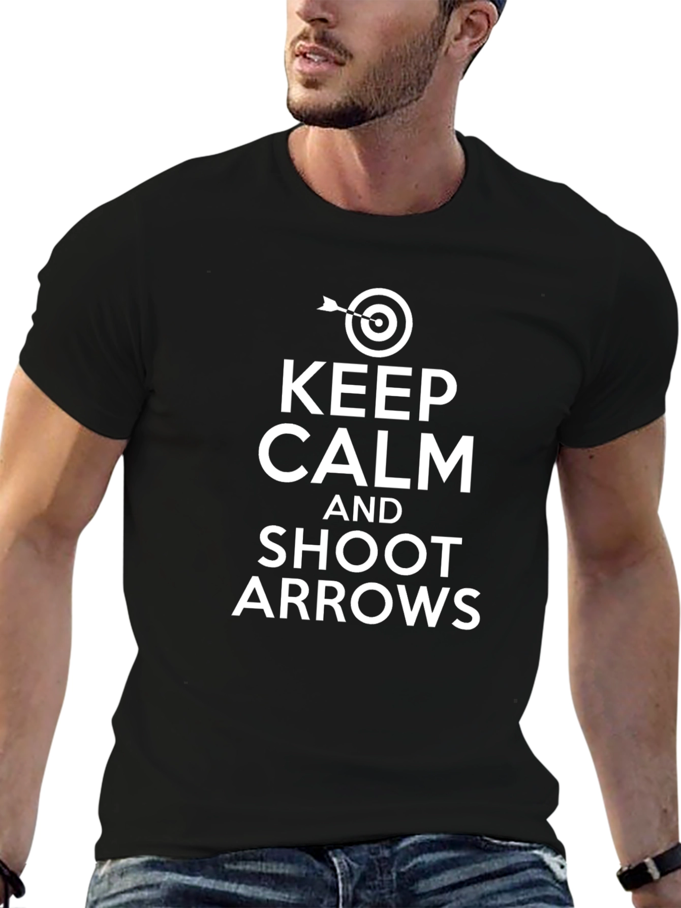 Keep Calm and Shoot Arrows Graphic Tee