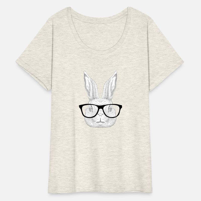 Hopster Bunny Rabbit Nerd Glasses Easter Rabbit