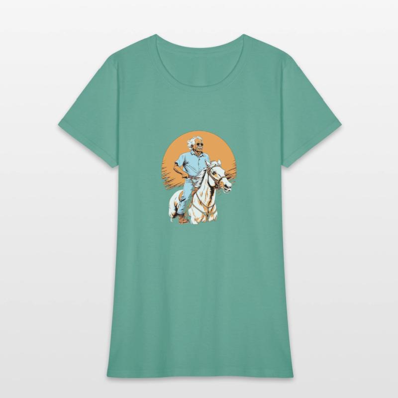 Horse Rider Grandpa Grandfather Horseback Riding