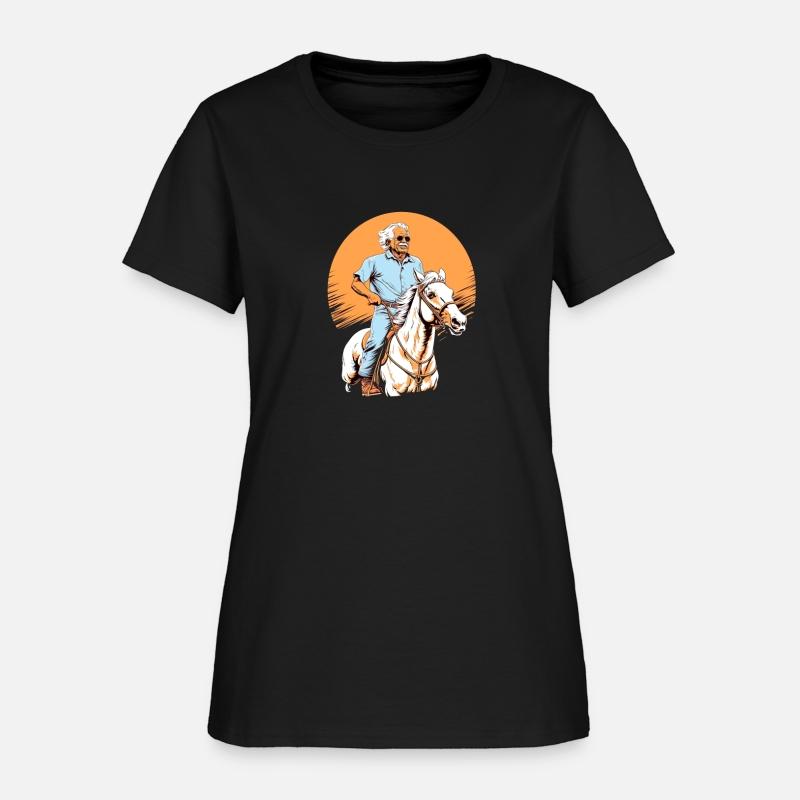 Horse Rider Grandpa Grandfather Horseback Riding