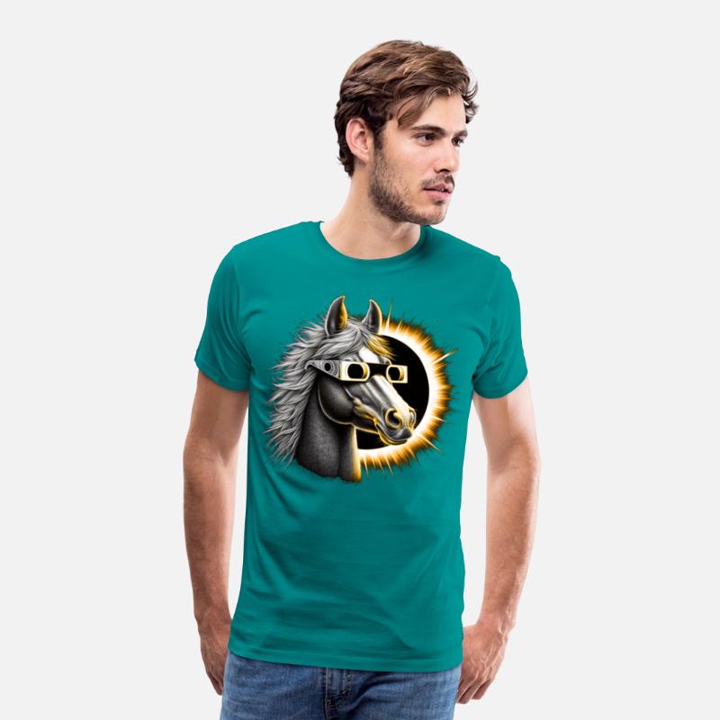 Horse Total Solar eclipse 2024-Gift for horse