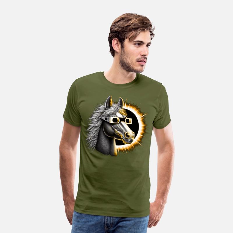 Horse Total Solar eclipse 2024-Gift for horse