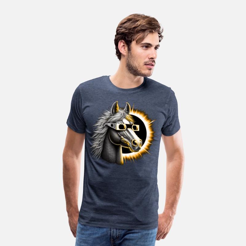 Horse Total Solar eclipse 2024-Gift for horse