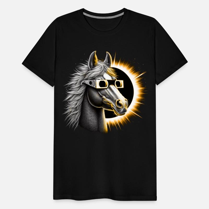 Horse Total Solar eclipse 2024-Gift for horse