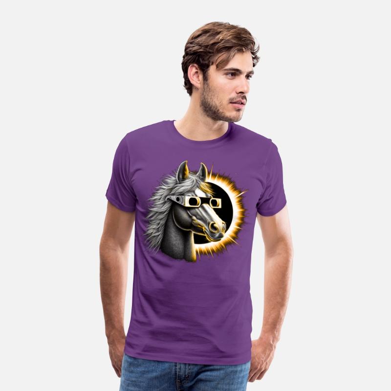 Horse Total Solar eclipse 2024-Gift for horse