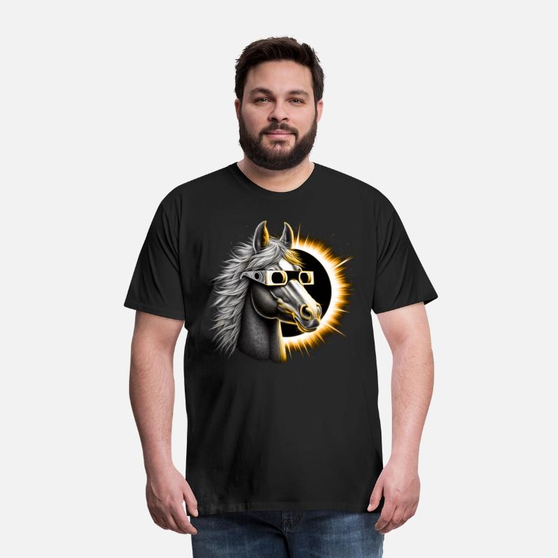 Horse Total Solar eclipse 2024-Gift for horse
