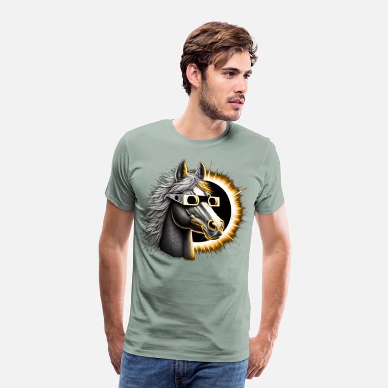 Horse Total Solar eclipse 2024-Gift for horse
