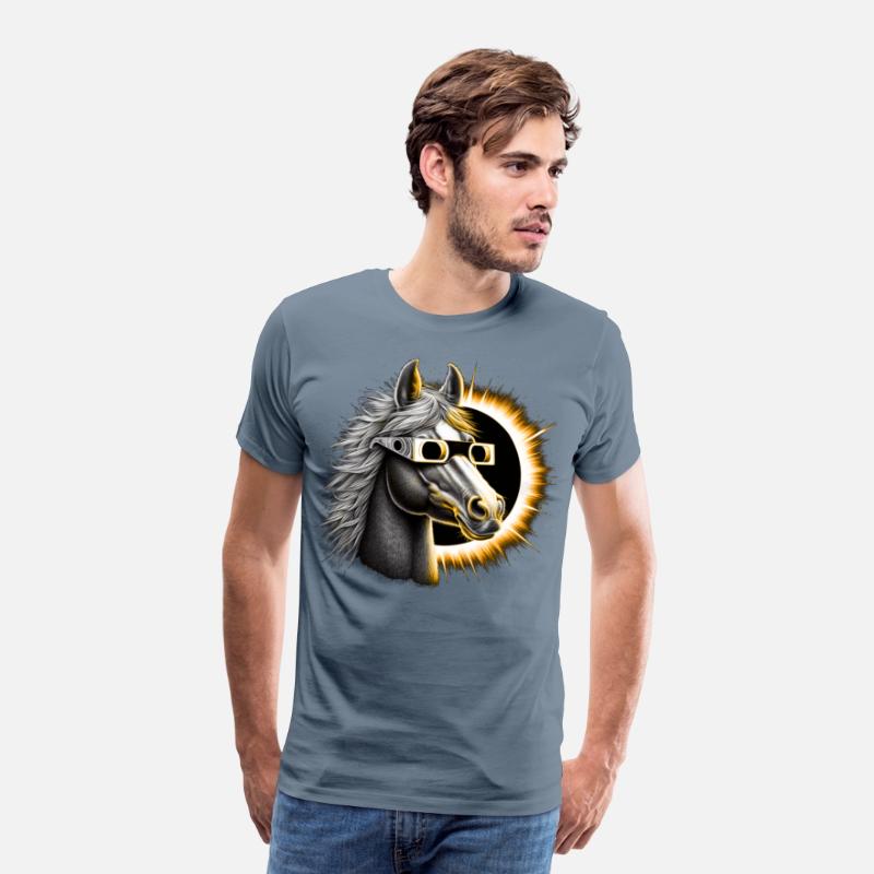 Horse Total Solar eclipse 2024-Gift for horse