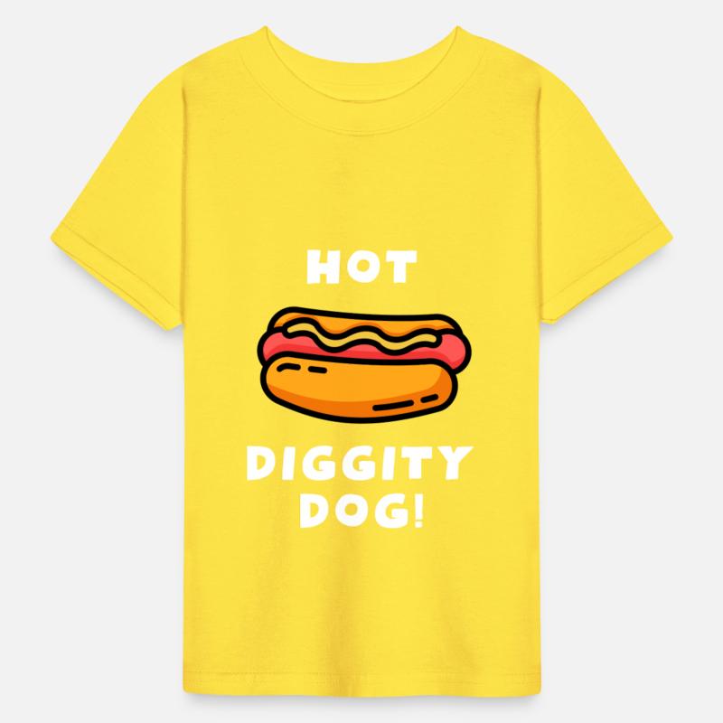 Hot Diggity Dog! Funny Toddler Hot Dog Saying