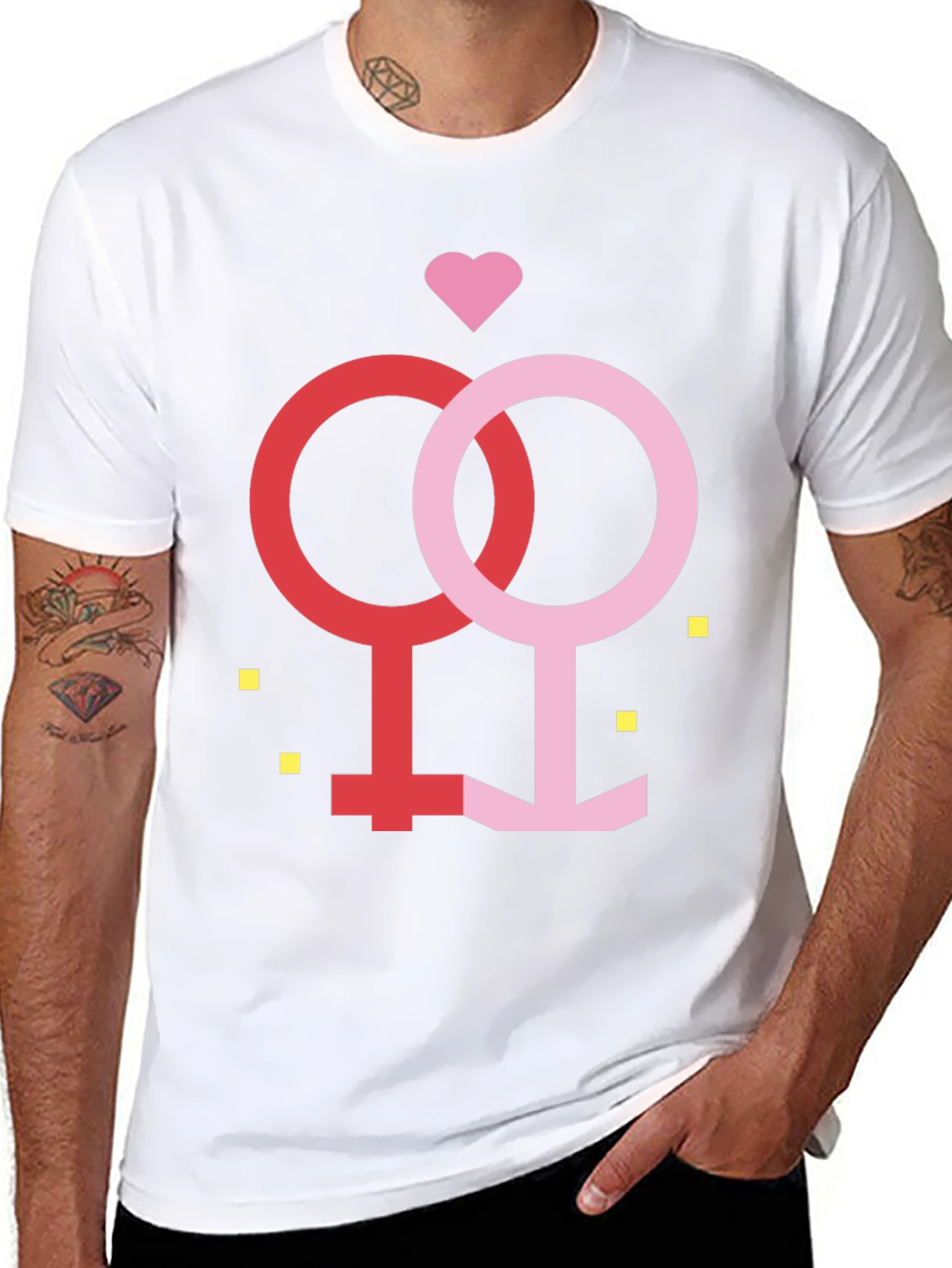 Matching Venus Symbol Graphic Tee